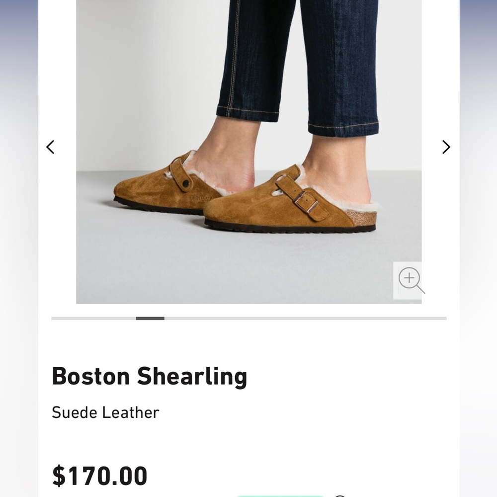 Boston Shearling Suede Leather